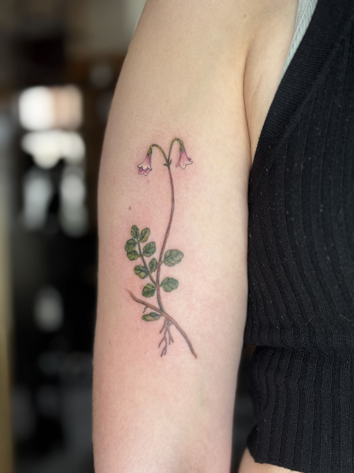 flowed tatto in colour